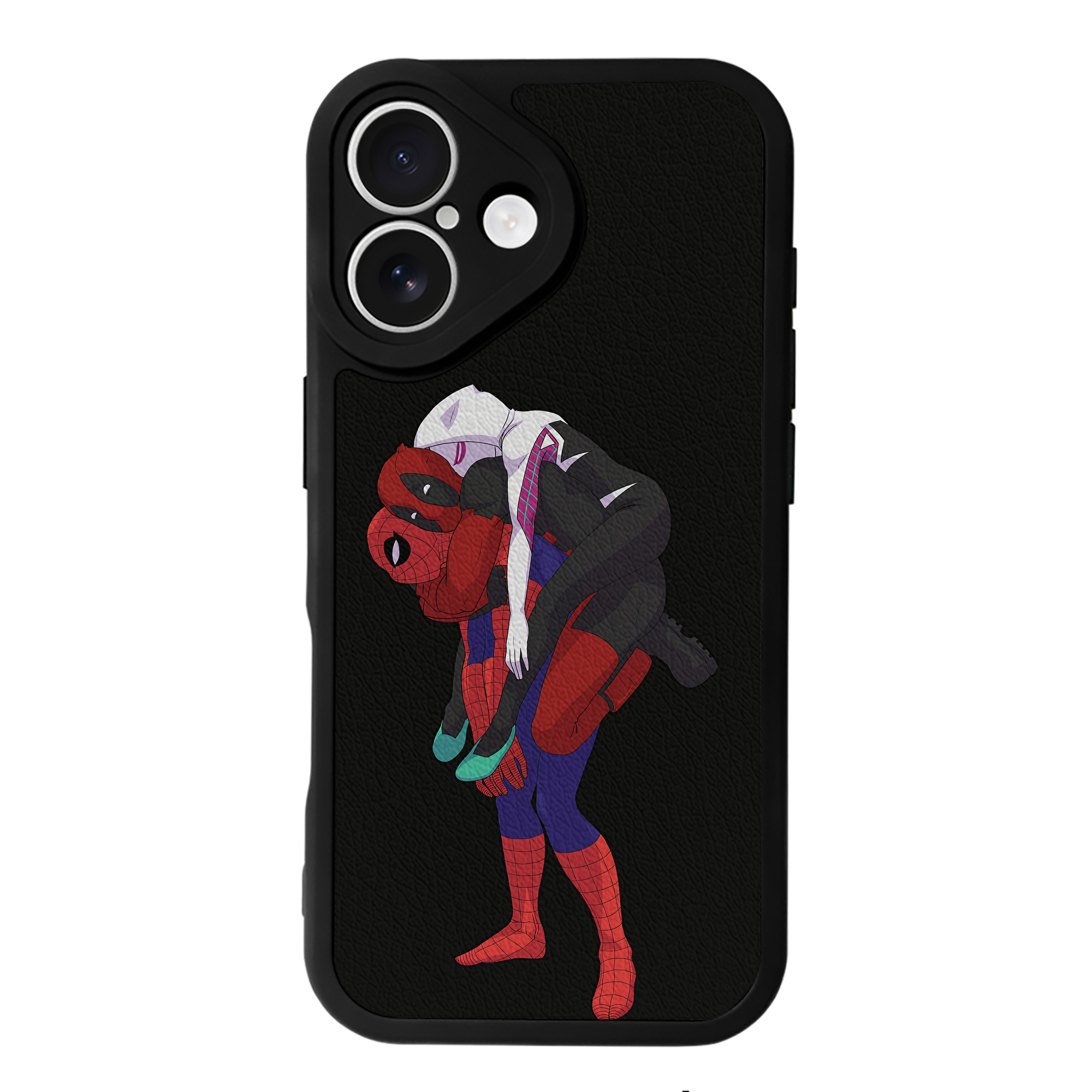 （画像用） Deadpool デッドプール 【iPhone 16シリーズ対応】シリコンスマホケース（レザー調） 材質：シリコン